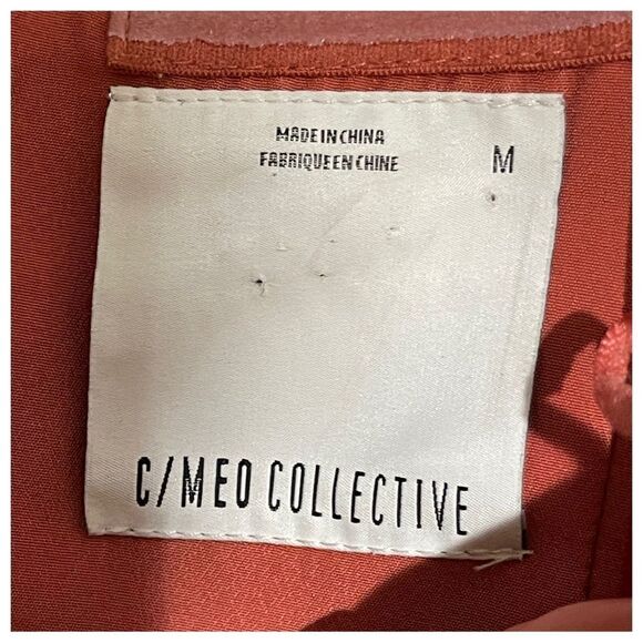 C/MEO COLLECTIVE WE WOKE UP HIGH/LOW STRAPLESS DRESS IN ROSEWOOD - Picture 8 of 9